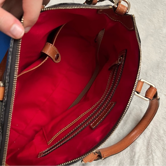 Black Crocodile Dooney & Bourke Zipper Satchel - Picture 10 of 15